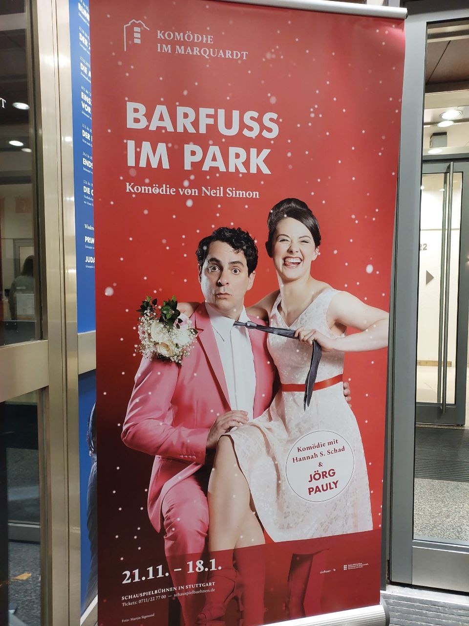 BarfussImPark Aufsteller